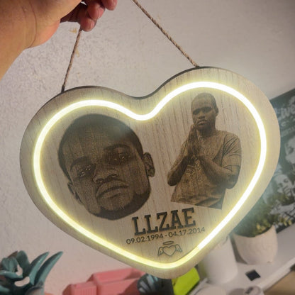 LED Wooden Heart