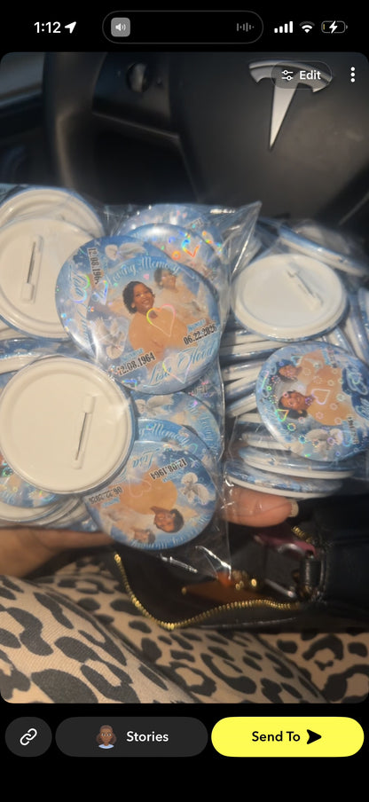 Plastic Circle Button