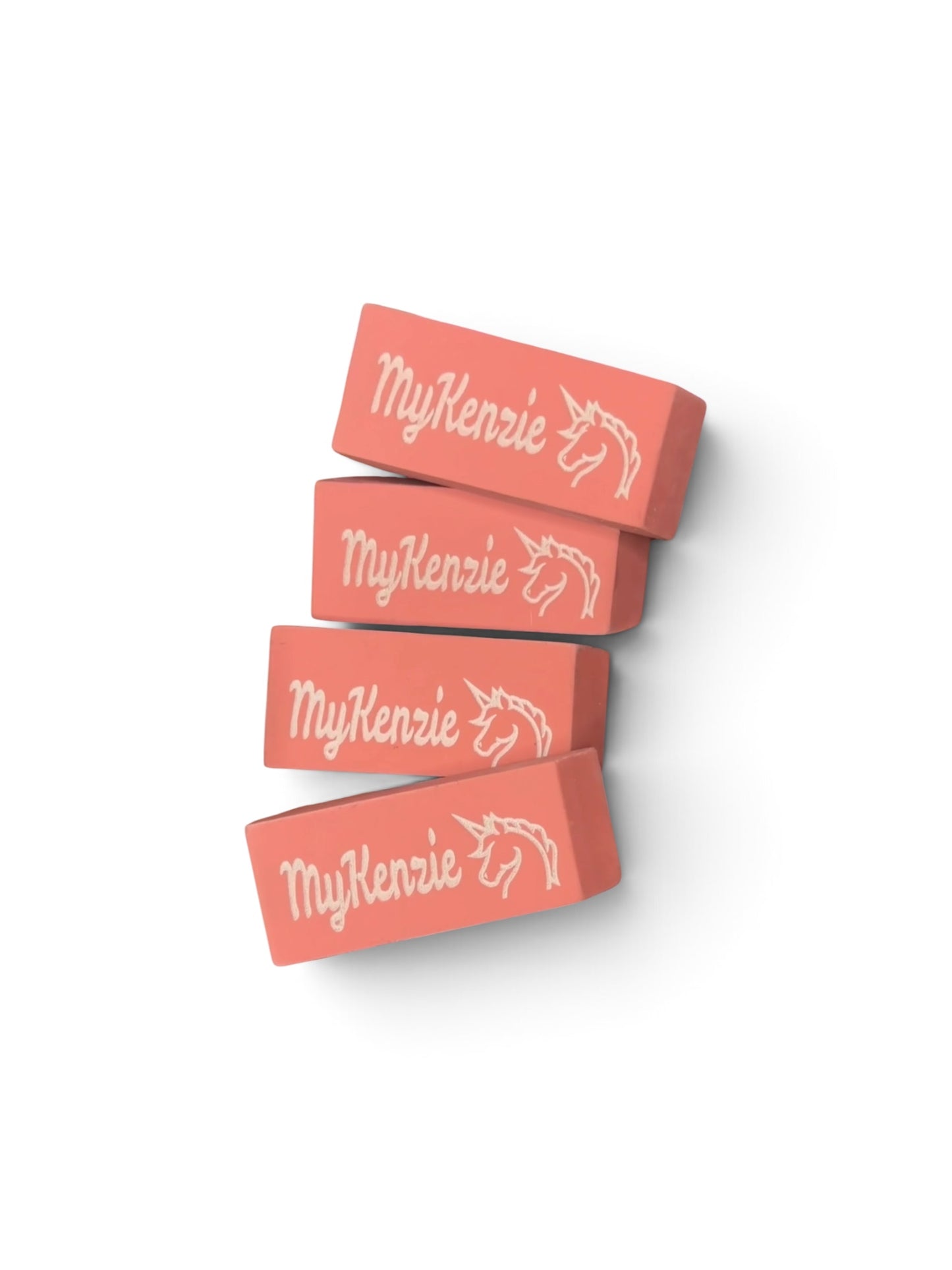 4pk Name Engraved Erasers