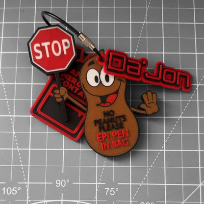 Peanut Allergy Keychain