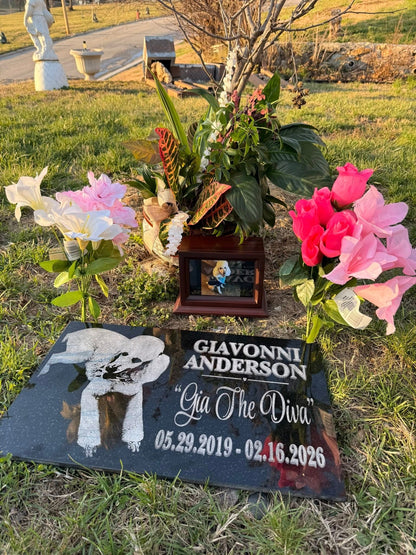 Flat Granite Headstone