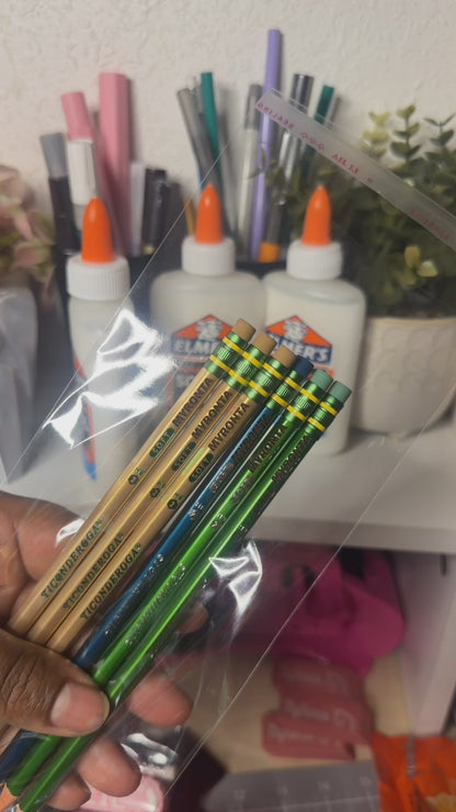 "12pk Engraved Pencils"